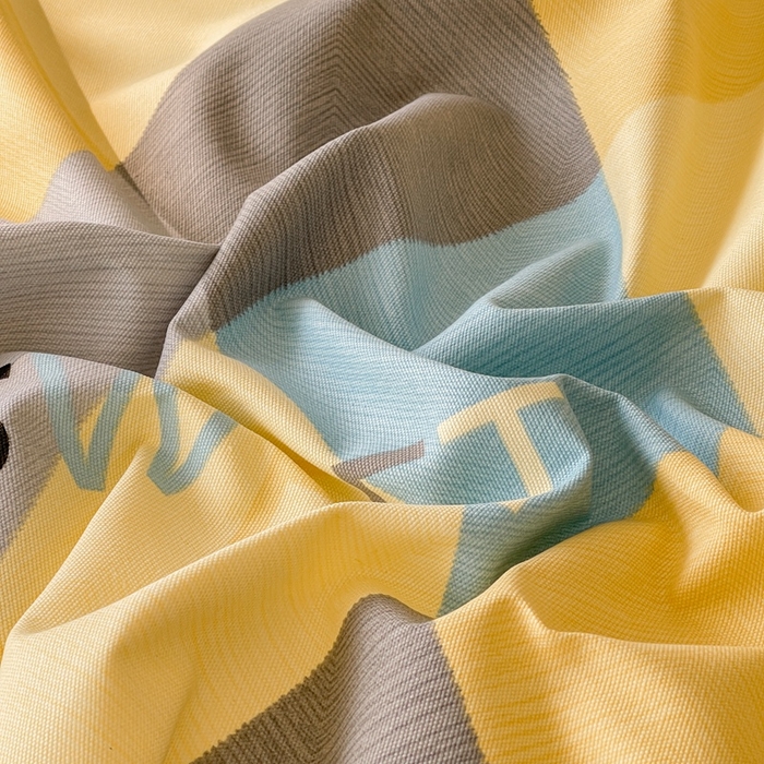 91家纺网 家纺一手货源 找家纺 棉乐町家居 2025新款爆款印花老粗布床单系列 忘川