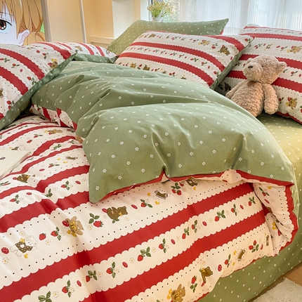 91家纺网 家纺一手货源 找家纺 （总）金牛座家纺 2025全棉13372小清新四件套