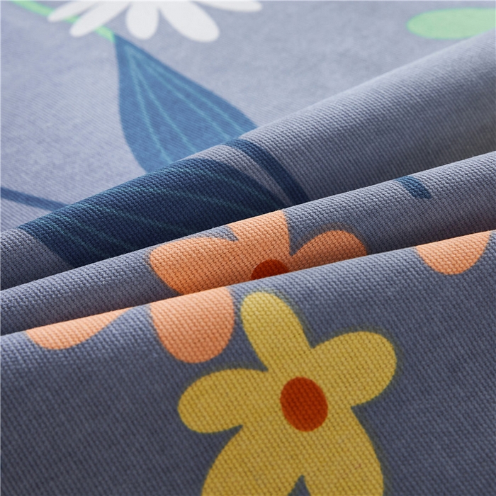 91家纺网 家纺一手货源 找家纺 棉乐町家居 2025新款爆款印花老粗布床单系列 温晨花语