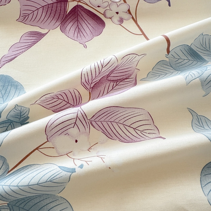 91家纺网 家纺一手货源 找家纺 清雅福 2024新款全棉13372小清新单床单 牡丹亭