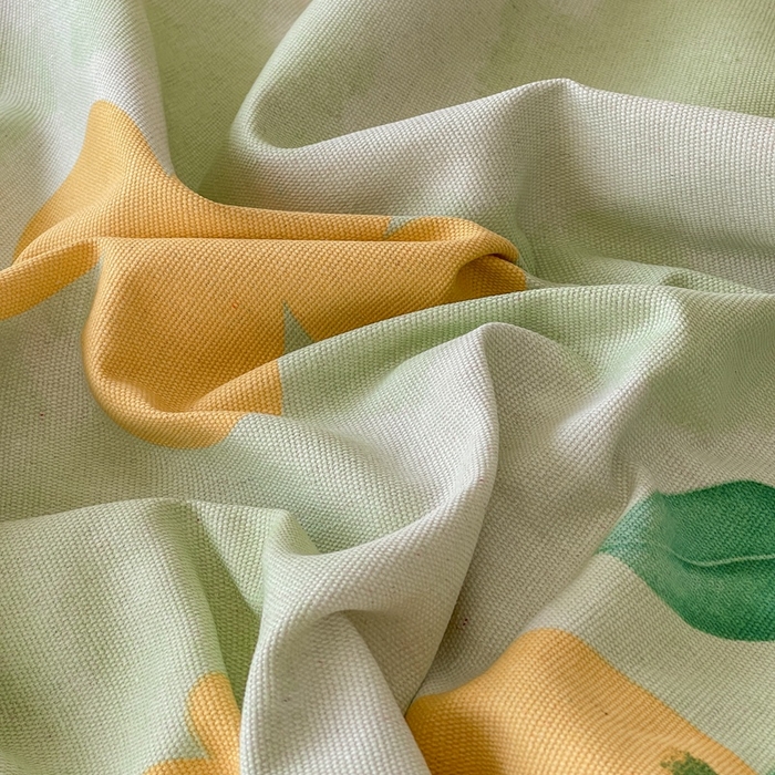 91家纺网 家纺一手货源 找家纺 棉乐町家居 2025新款爆款印花老粗布床单系列 柒夏