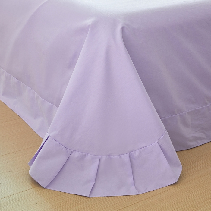 91家纺网 家纺一手货源 找家纺 启航家居 2025春夏全棉铂金棉数码印花四件套 花意飘香紫