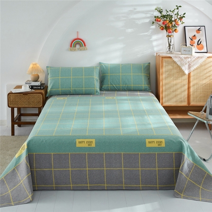 棉乐町家居 2025新款爆款印花老粗布床单系列 格调