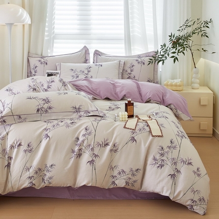 91家纺网 家纺一手货源 找家纺 （总）启航家居 2025春夏全棉铂金棉数码印花四件套