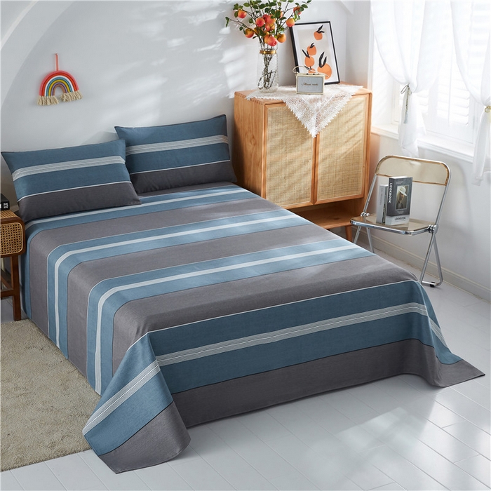 91家纺网 家纺一手货源 找家纺 棉乐町家居 2025新款爆款印花老粗布床单系列 维亚