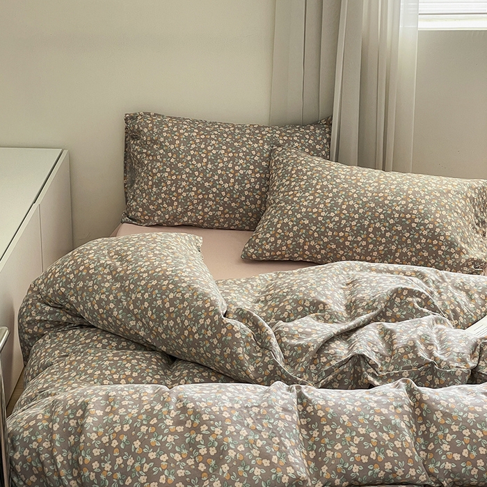 91家纺网 家纺一手货源 找家纺 （总）窝米 2024春季新品全棉双层纱系列四件套