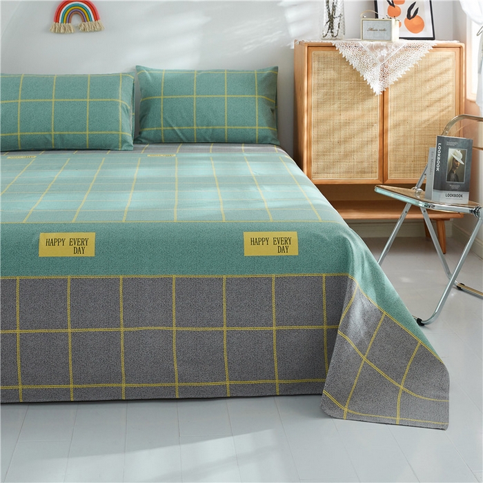 91家纺网 家纺一手货源 找家纺 棉乐町家居 2025新款爆款印花老粗布床单系列 格调