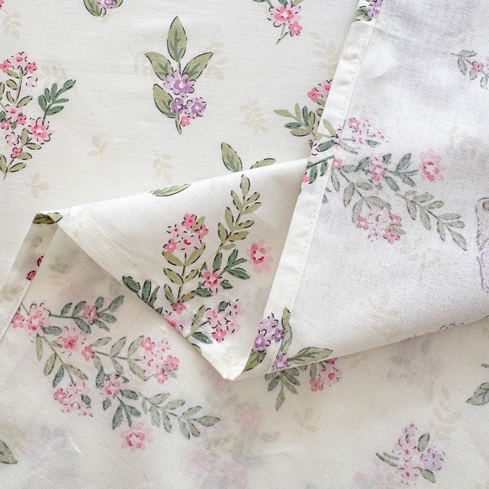 91家纺网 家纺一手货源 找家纺 清雅福 2024新款全棉13372小清新单床单 花萃清风