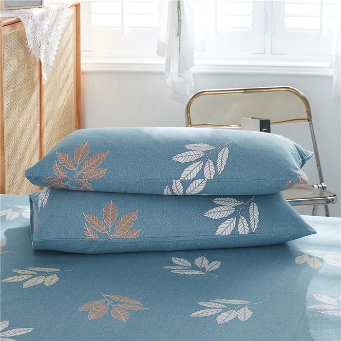 91家纺网 家纺一手货源 找家纺 棉乐町家居 2025新款爆款印花老粗布床单系列 深秋季节