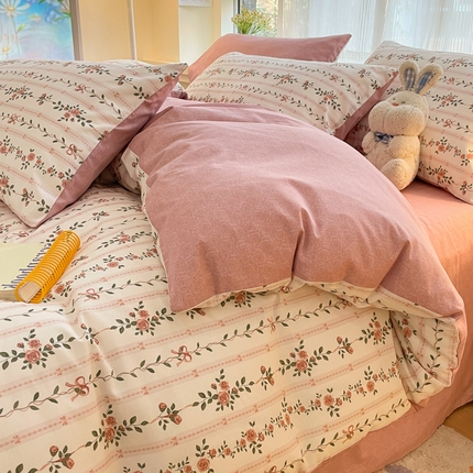 91家纺网 家纺一手货源 找家纺 （总）金牛座家纺 2025全棉13372小清新四件套