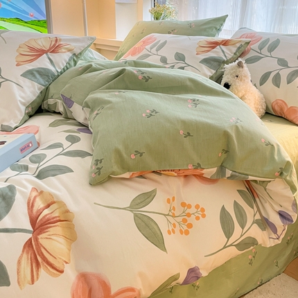 91家纺网 家纺一手货源 找家纺 （总）金牛座家纺 2025全棉13372小清新四件套