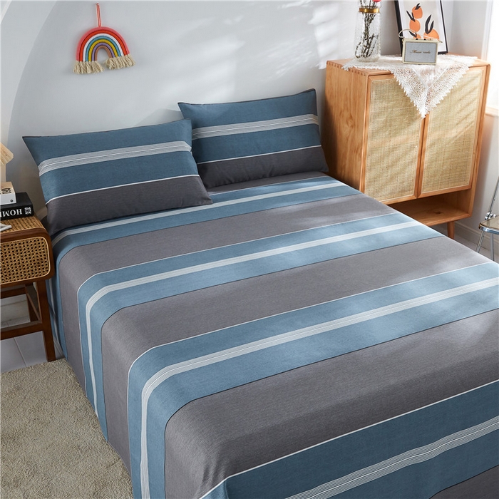 91家纺网 家纺一手货源 找家纺 棉乐町家居 2025新款爆款印花老粗布床单系列 维亚