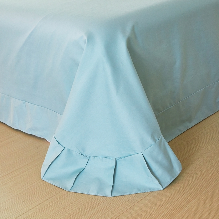 91家纺网 家纺一手货源 找家纺 启航家居 2025春夏全棉铂金棉数码印花四件套 浅碧舞绿