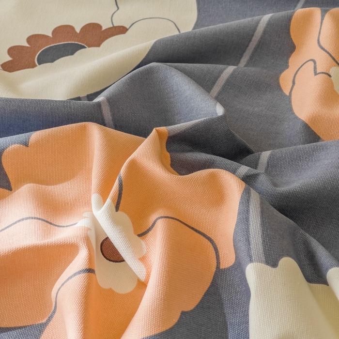 91家纺网 家纺一手货源 找家纺 棉乐町家居 2025新款爆款印花老粗布床单系列 青衫