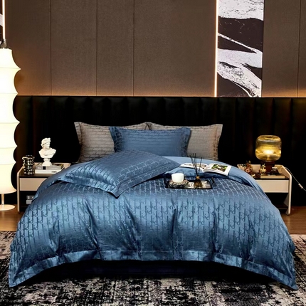 91家纺网 家纺一手货源 找家纺 （总）卡迪亚家纺 2024新款180支长绒棉提花四件套