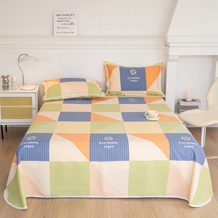 91家纺网 家纺一手货源 找家纺 （总）棉乐町家居 2025新款花边老粗布印花床单系列