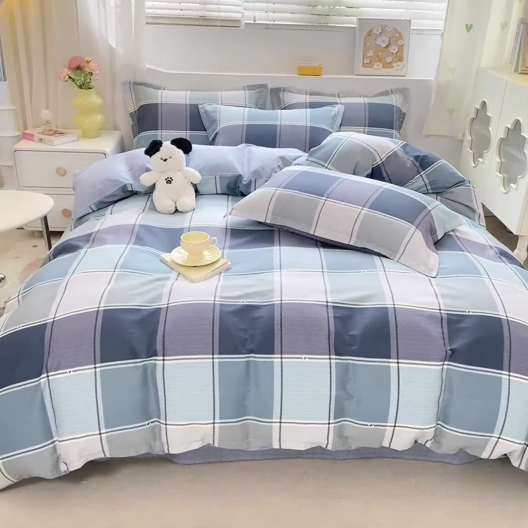 91家纺网 家纺一手货源 找家纺 朵安家纺 2024新款12868全棉单被套系列 格兰特