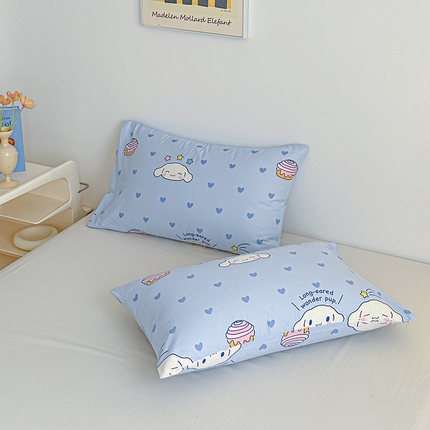 爱丽丝 2024新款全棉三丽鸥新品系列-单枕套 爱心大耳狗