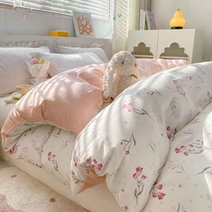 朵安家纺 2024新款12868全棉单被套系列 漫步花香