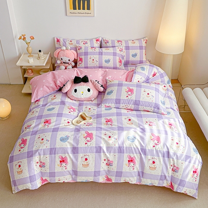爱丽丝 新款全棉三丽鸥新品系列-四件套（含5元防伪码） 蛋糕美乐蒂