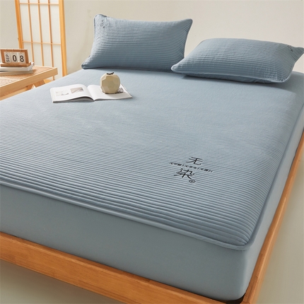 91家纺网 家纺一手货源 找家纺 （总）居眠 2024新款无染大豆夹棉床笠-拍法二