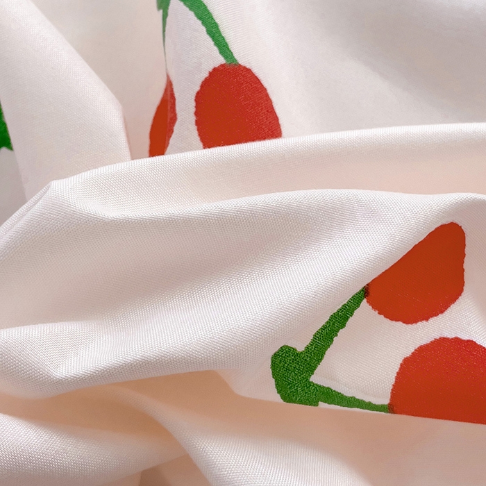 91家纺网 家纺一手货源 找家纺 楠沐家纺  2025年新款亲肤水洗棉芦荟棉印花床单系列 小樱桃