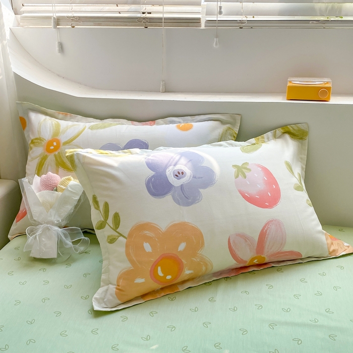 91家纺网 家纺一手货源 找家纺 朵安家纺 2024新款12868全棉四件套系列-四件套 草莓仙子