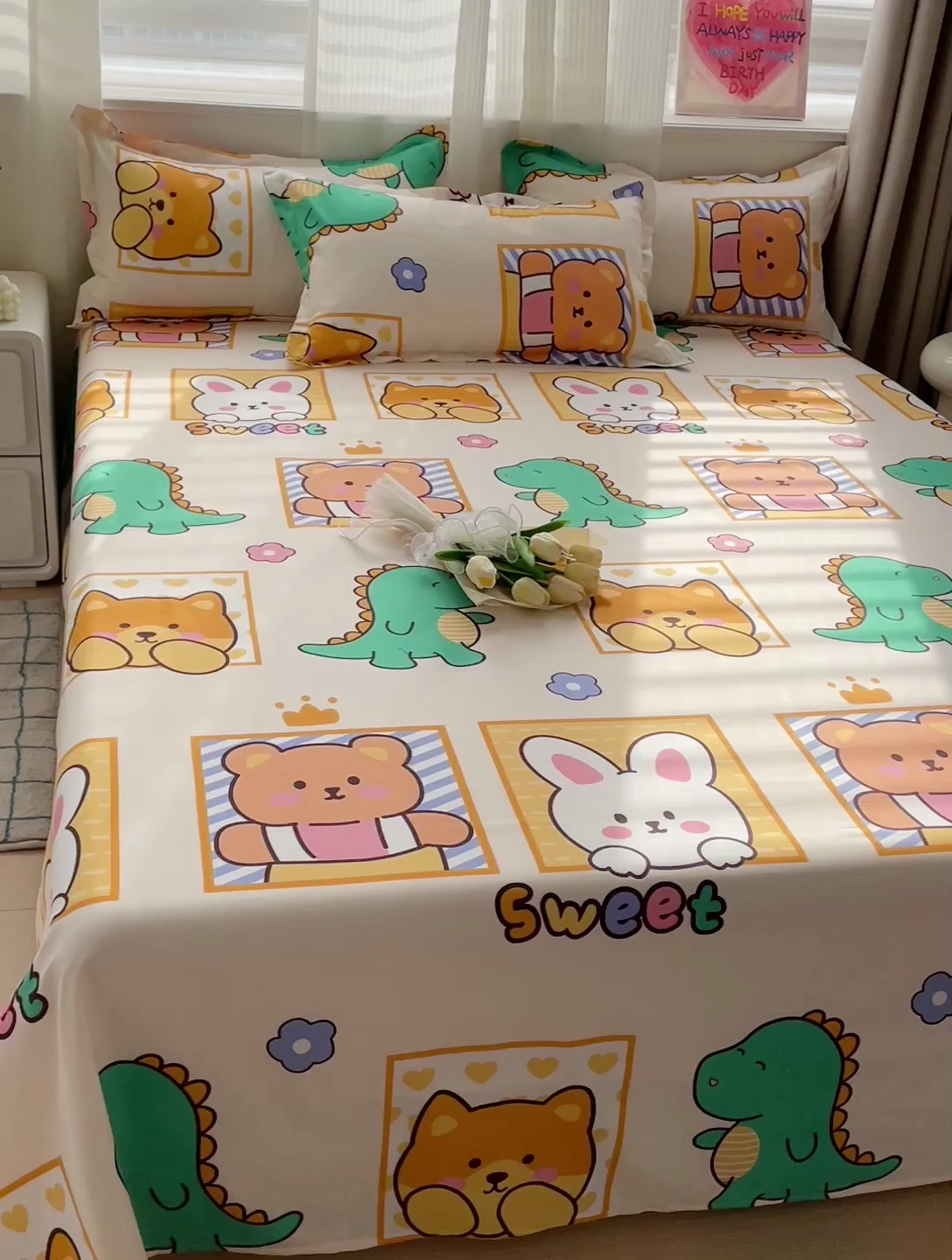 91家纺网 家纺一手货源 找家纺 （总）楠沐家纺  2025年新款亲肤水洗棉芦荟棉印花床单系列