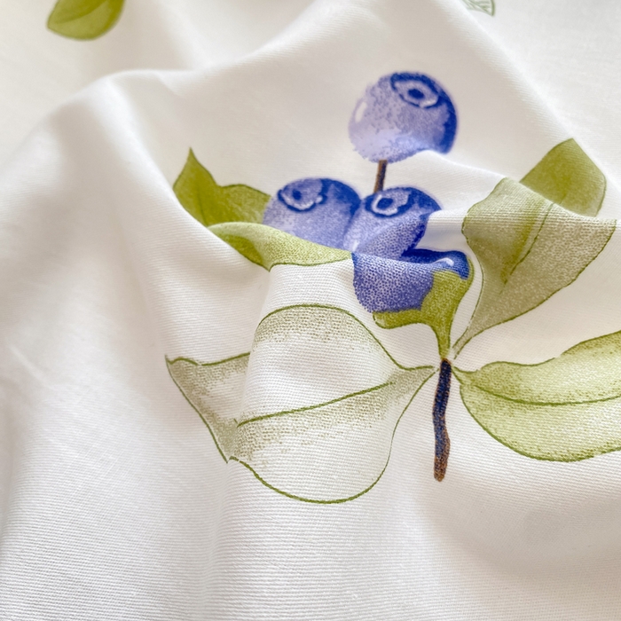 91家纺网 家纺一手货源 找家纺 朵安家纺 2024新款12868全棉单被套系列 初夏蓝莓