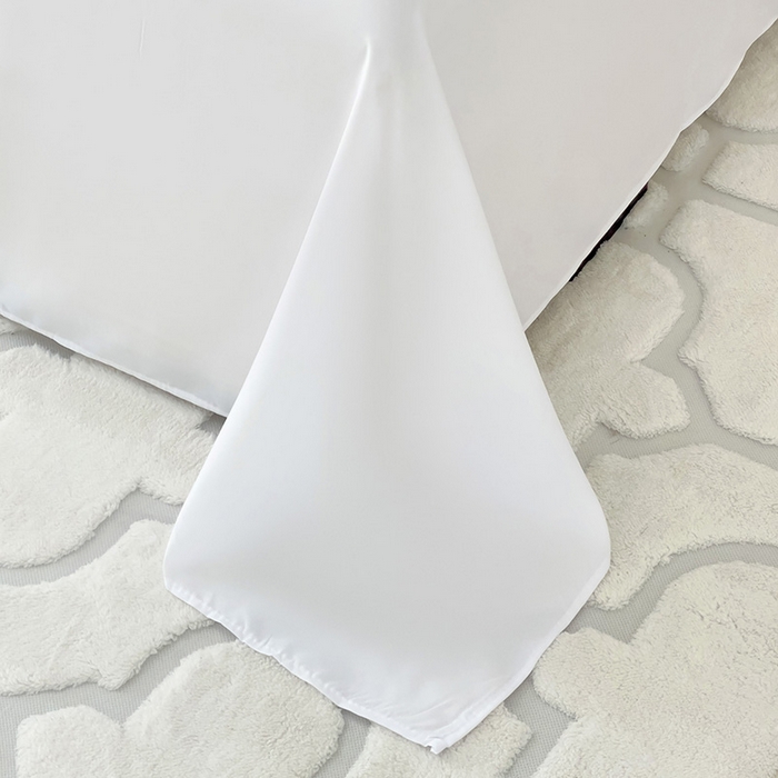 91家纺网 家纺一手货源 找家纺 楠沐家纺  2025年新款纯色亲肤芦荟棉水洗棉床单系列床单枕套 本白