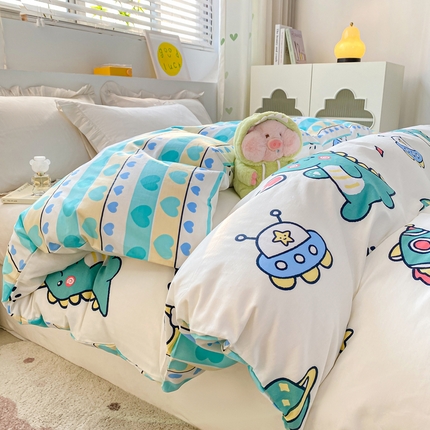 朵安家纺 2024新款12868全棉单被套系列 快乐恐龙