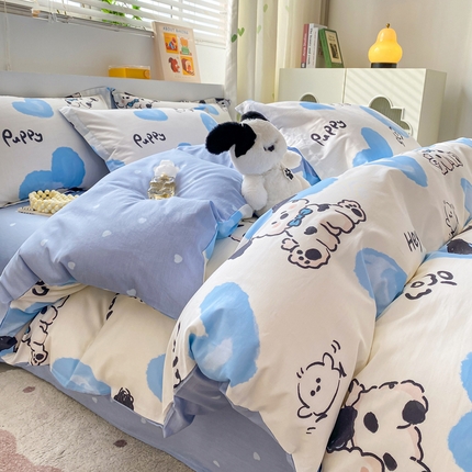 朵安家纺 2024新款12868全棉四件套系列-四件套 斑点狗