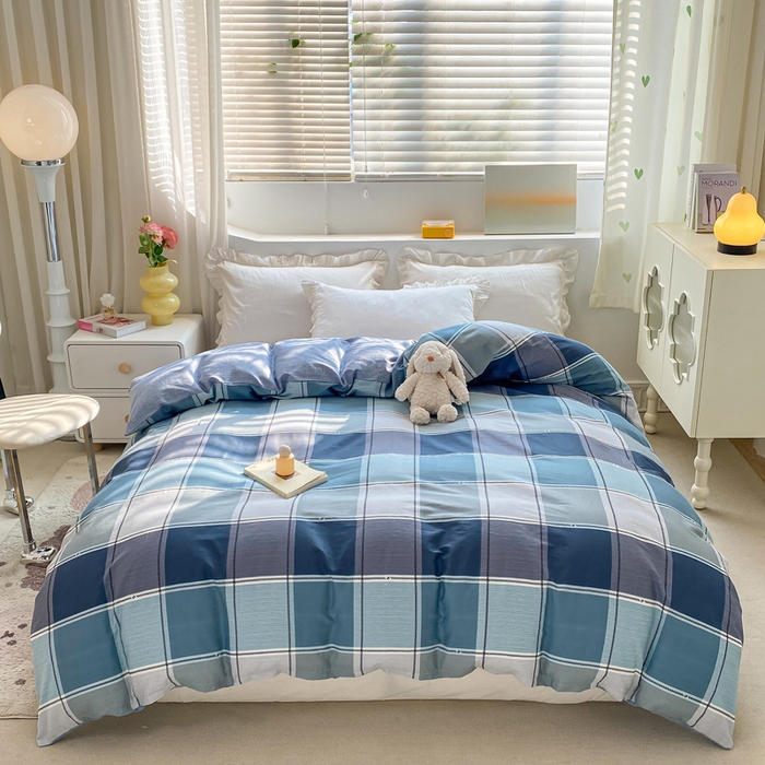 91家纺网 家纺一手货源 找家纺 朵安家纺 2024新款12868全棉单被套系列 格兰特