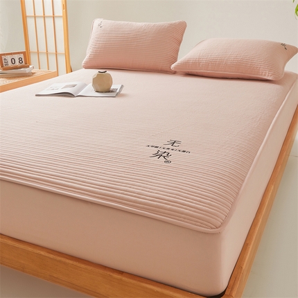 91家纺网 家纺一手货源 找家纺 （总）居眠 2024新款无染大豆夹棉床笠-拍法二