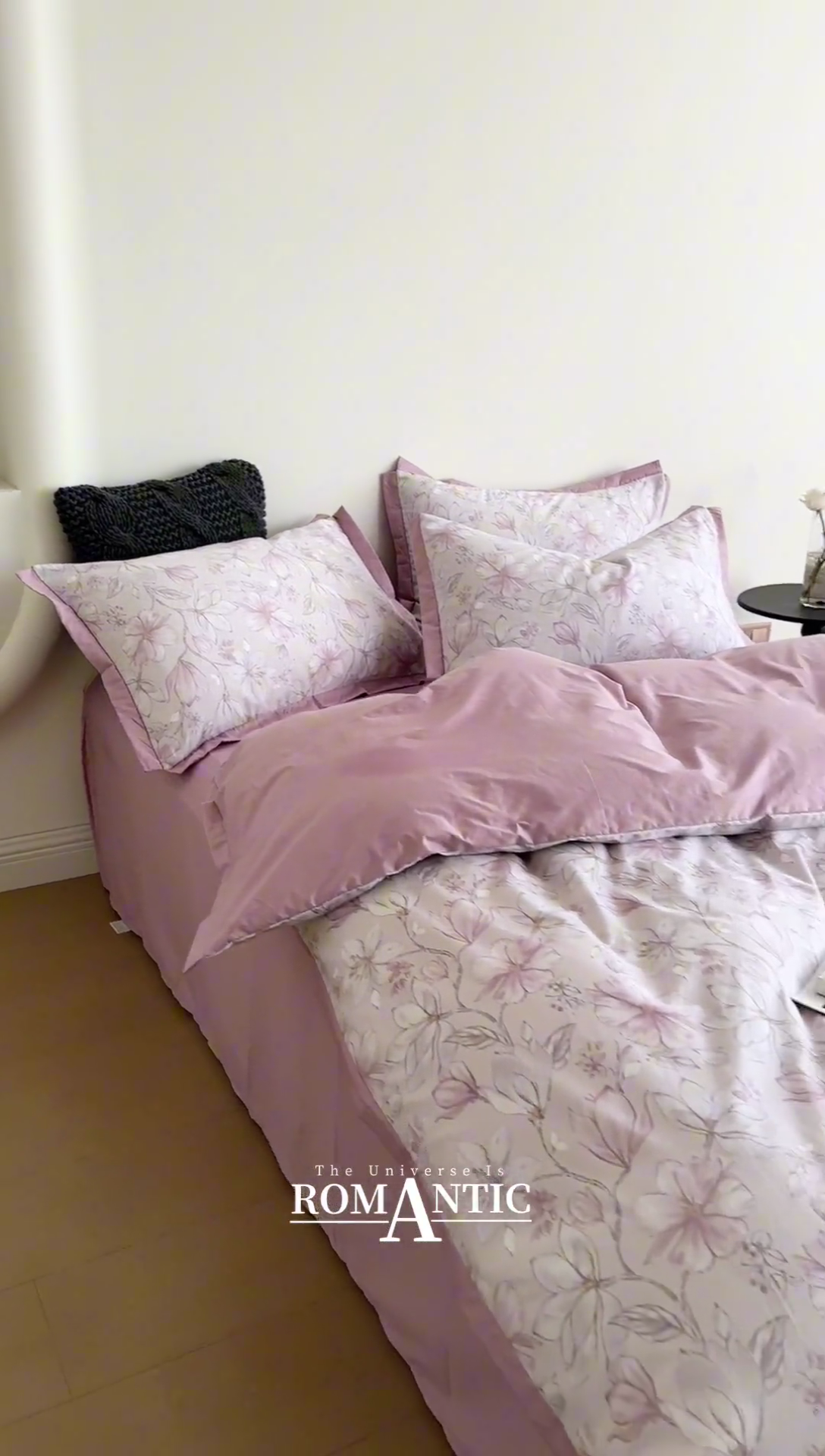 91家纺网 家纺一手货源 找家纺 橙艺家居 2024新款全棉臻品柔棉立体小宽边四件套 栀柔-粉