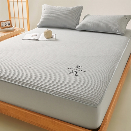 91家纺网 家纺一手货源 找家纺 （总）居眠 2024新款无染大豆夹棉床笠-拍法二