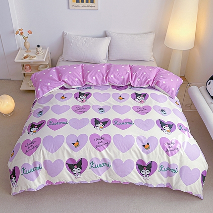 91家纺网 家纺一手货源 找家纺 （总）爱丽丝 2024新款全棉三丽鸥新品系列-单被套