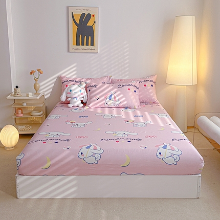 爱丽丝 2024新款全棉三丽鸥新品系列-单床笠 月亮玉桂狗