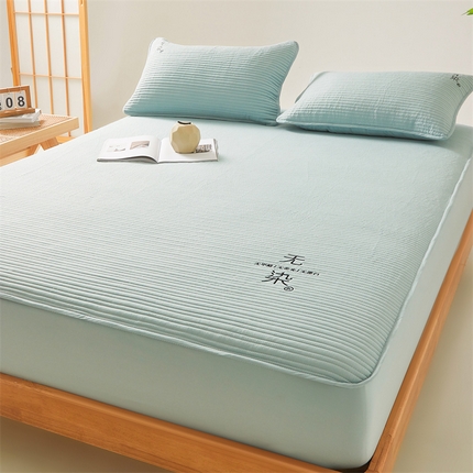 91家纺网 家纺一手货源 找家纺 （总）居眠 2024新款无染大豆夹棉床笠-拍法二