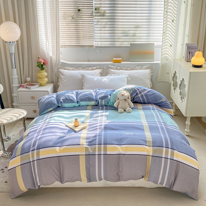 91家纺网 家纺一手货源 找家纺 朵安家纺 2024新款12868全棉单被套系列 菲尔顿