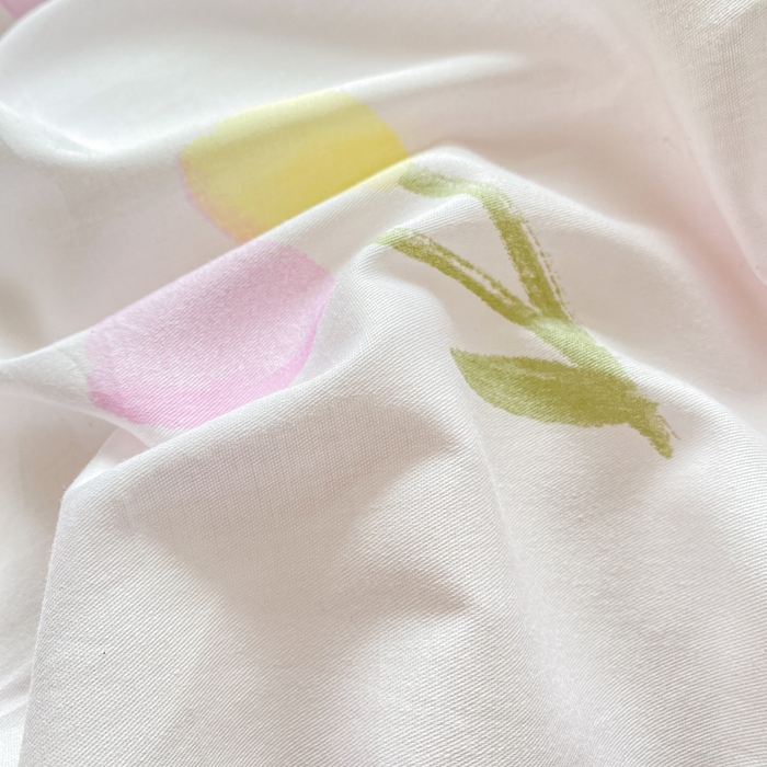 91家纺网 家纺一手货源 找家纺 朵安家纺 2024新款12868全棉单被套系列 春熙-粉