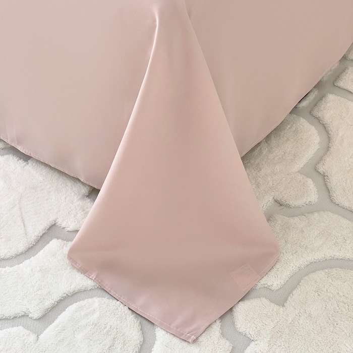 91家纺网 家纺一手货源 找家纺 楠沐家纺  2025年新款纯色亲肤芦荟棉水洗棉床单系列床单枕套 粉红