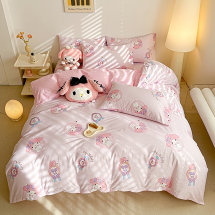 爱丽丝 新款全棉三丽鸥新品系列-四件套（含5元防伪码） 小兔美乐蒂