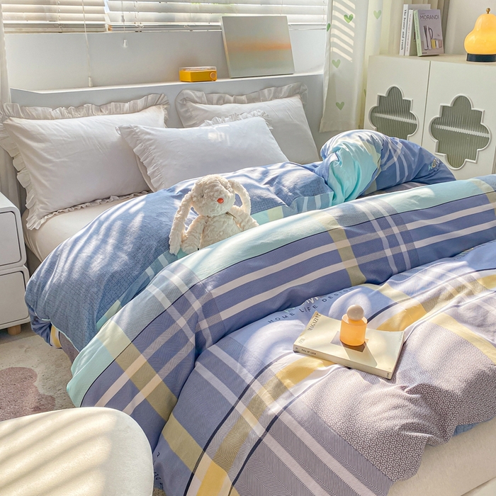 91家纺网 家纺一手货源 找家纺 朵安家纺 2024新款12868全棉单被套系列 菲尔顿