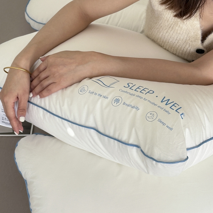 91家纺网 家纺一手货源 找家纺 （总）伟邦枕芯 2024新款磨毛防羽布小蓝枕头枕芯