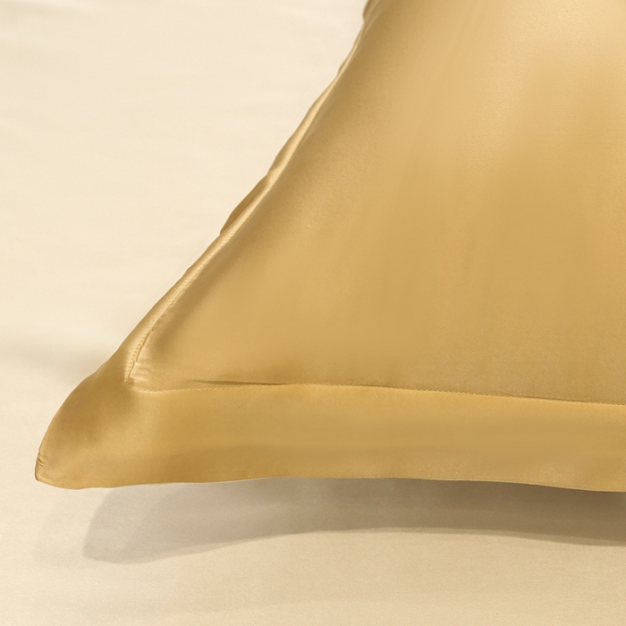 91家纺网 家纺一手货源 找家纺 凯森家纺 2024重磅单面纯真丝枕套桑蚕丝枕芯套单人枕头套 麦穗金