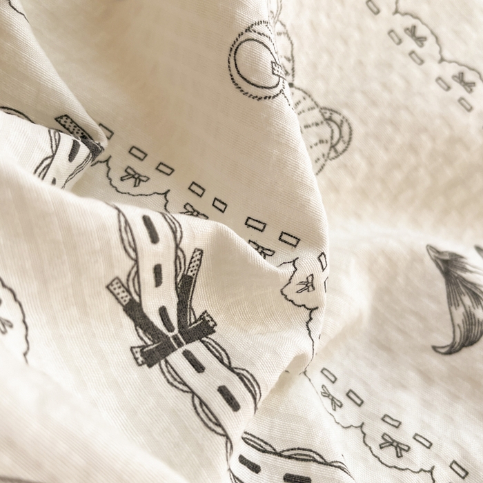 91家纺网 家纺一手货源 找家纺 慕澄 2024新款时尚印花泡泡棉花边四件套 英伦熊