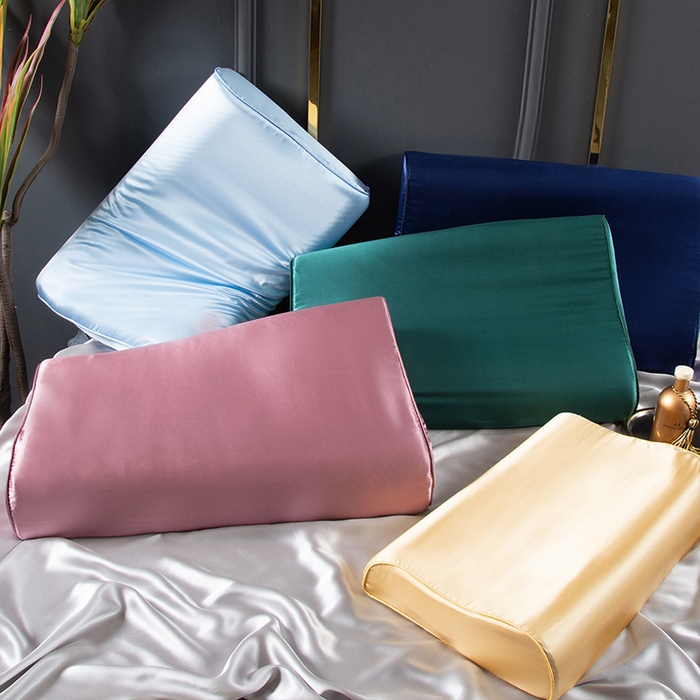 91家纺网 家纺一手货源 找家纺 （总）凯森家纺 2024新款双面纯真丝乳胶枕套记忆枕芯套儿童