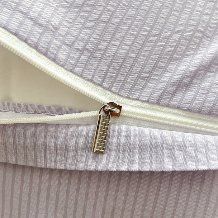 91家纺网 家纺一手货源 找家纺 慕澄 2024新款时尚印花泡泡棉花边四件套 甜小兔