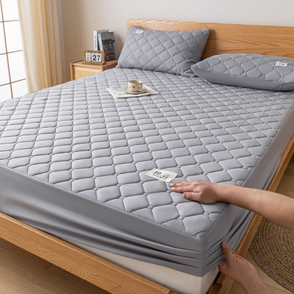 91家纺网 家纺一手货源 找家纺 （总）衿成家纺 2025新款大豆纤维防水夹棉床笠